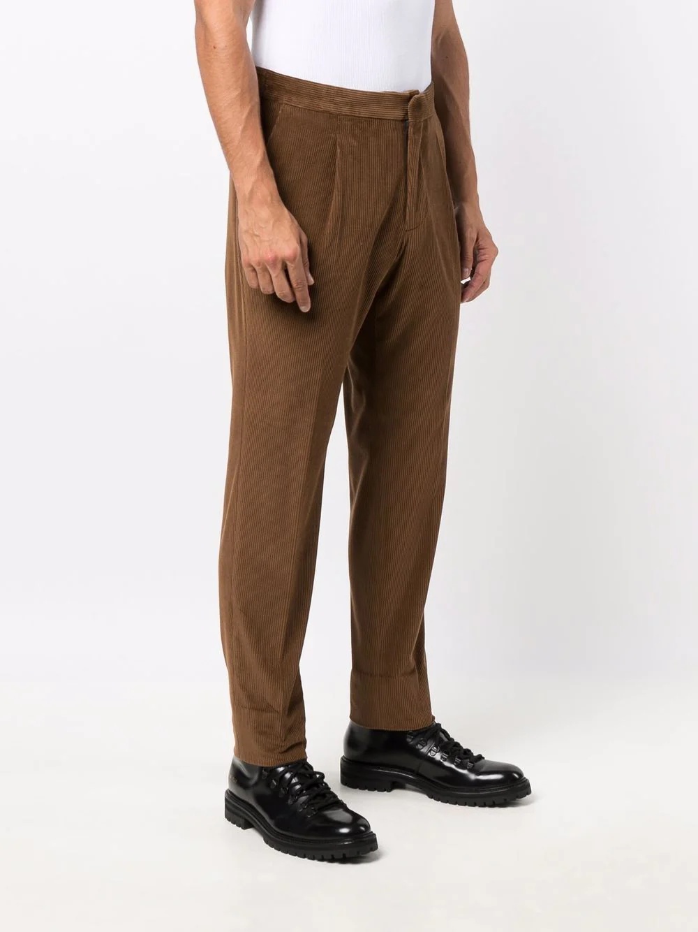 corduroy straight-leg trousers - 3