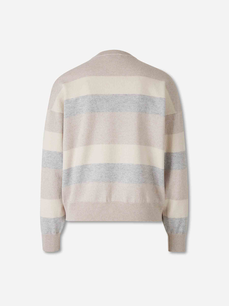 PESERICO STRIPED KNIT SWEATER outlook