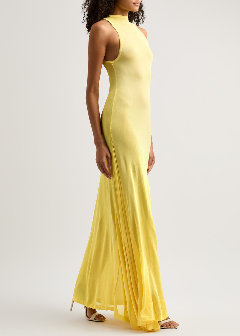 JACQUEMUS La Robe Maille Sculta fine-knit maxi dress outlook