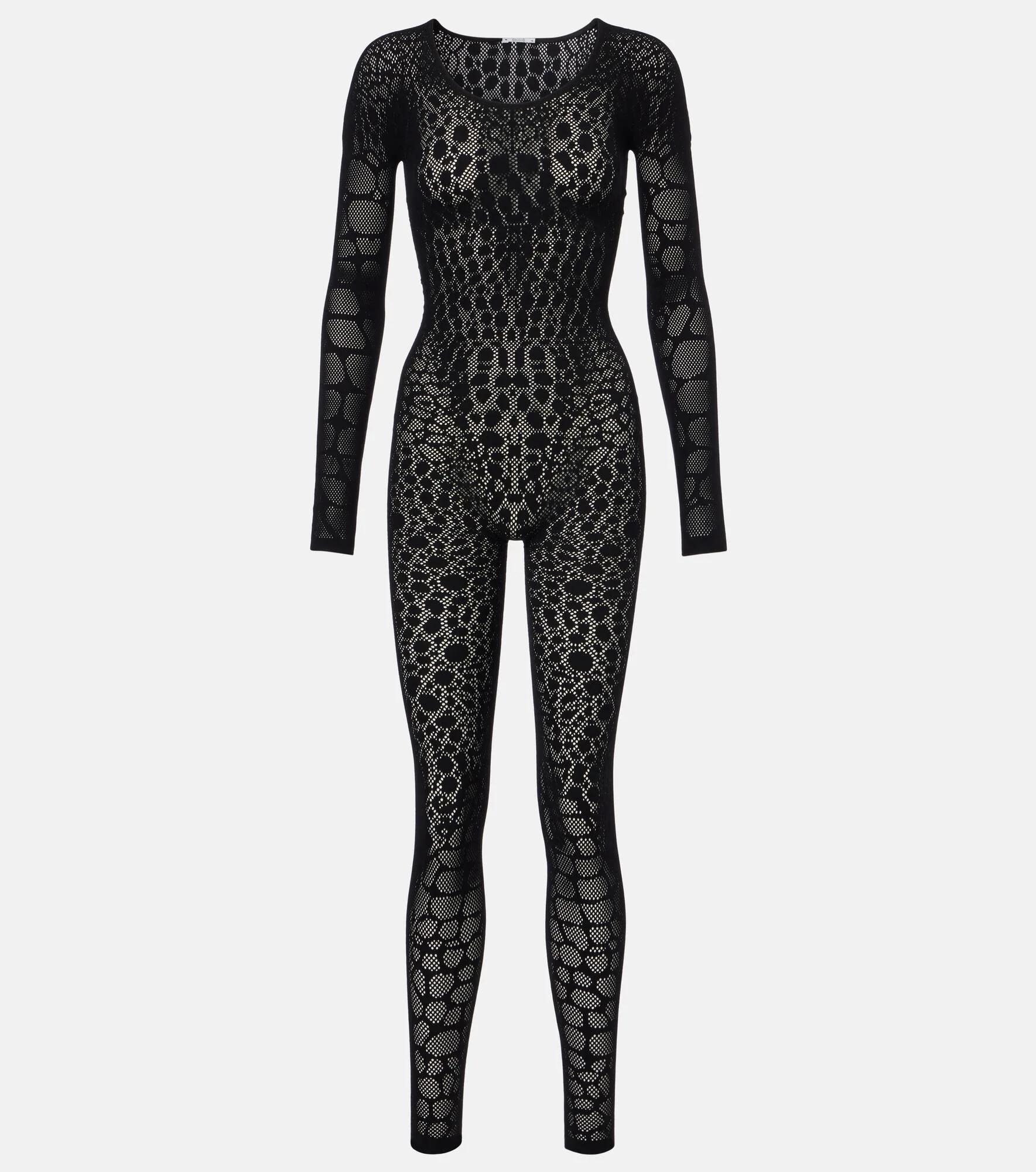 python-pattern long-sleeve jumpsuit - 1