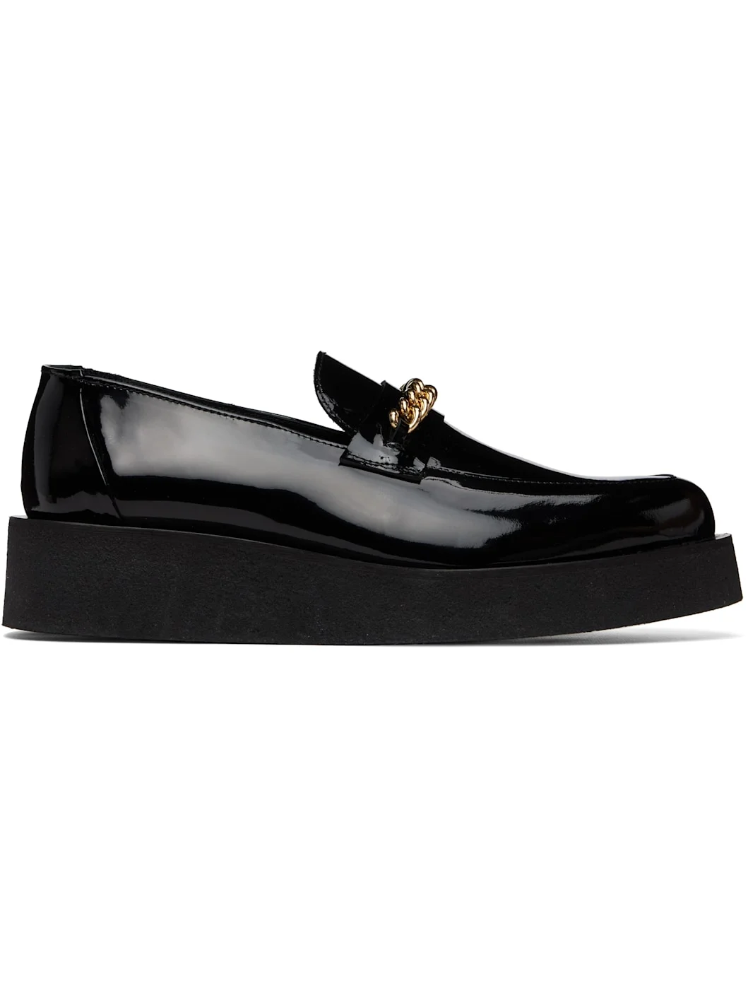 Black Chain Creeper Loafers - 1