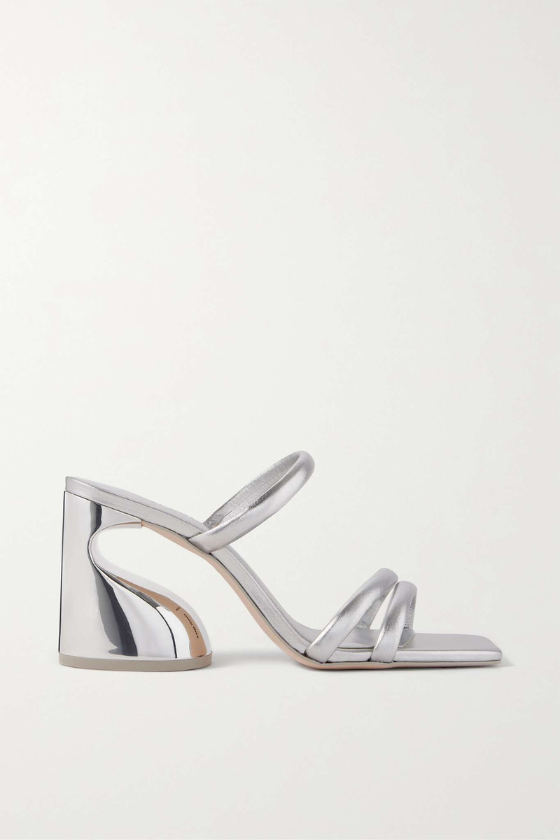 Zuma metallic leather mules - 1