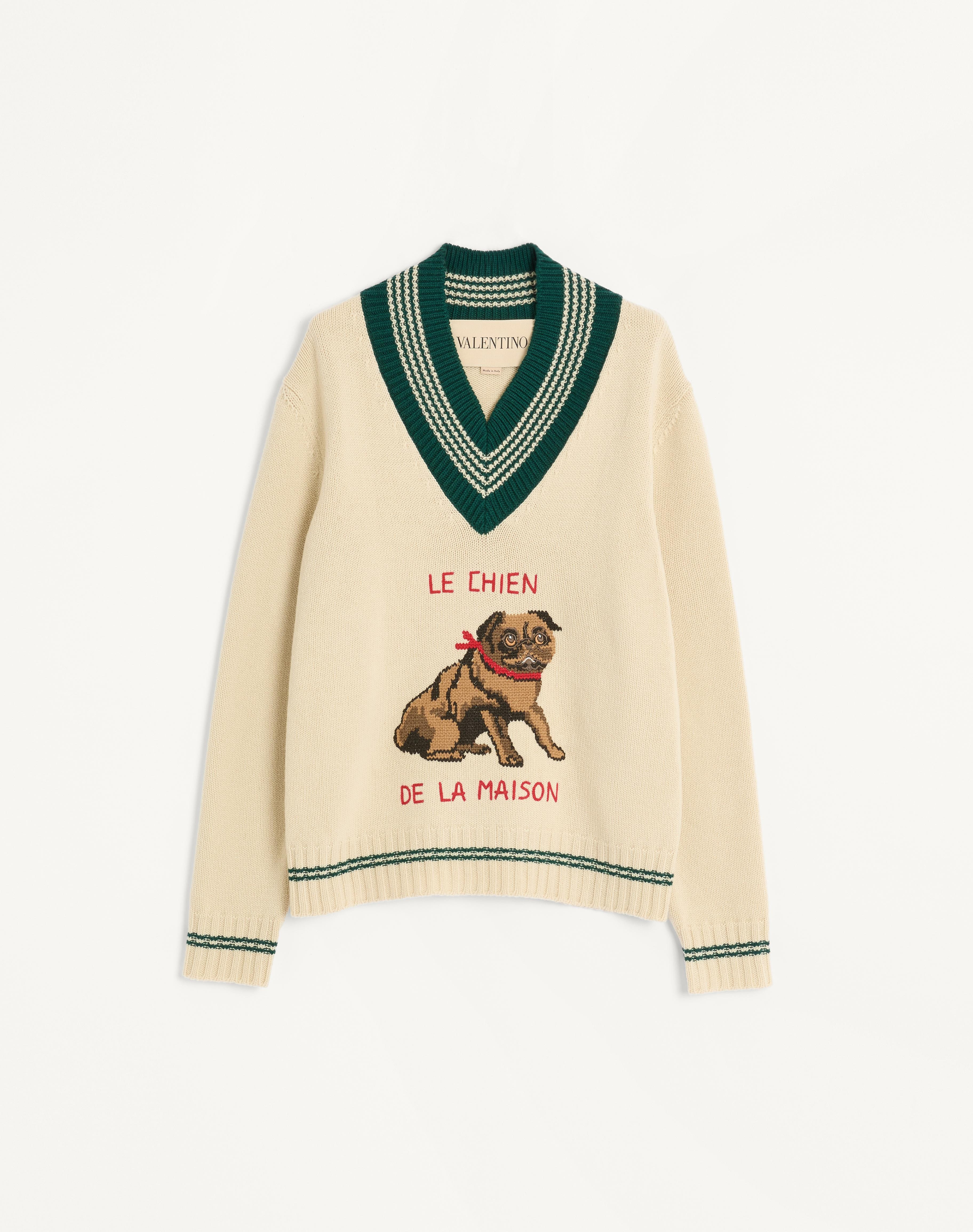 LE CHIEN DE LA MAISON JACQUARD WOOL SWEATER - 1