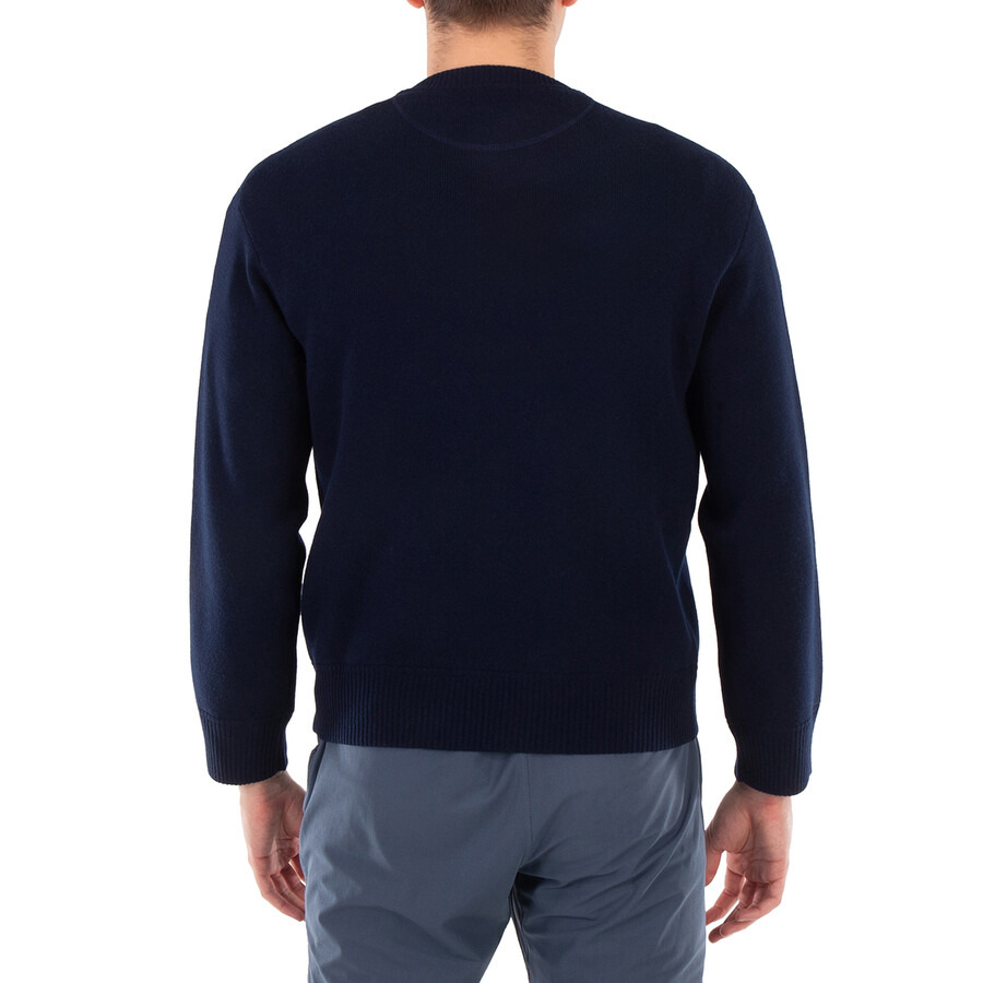 Valentino Logo Embroidered Crewneck Virgin Wool Jumper - 5