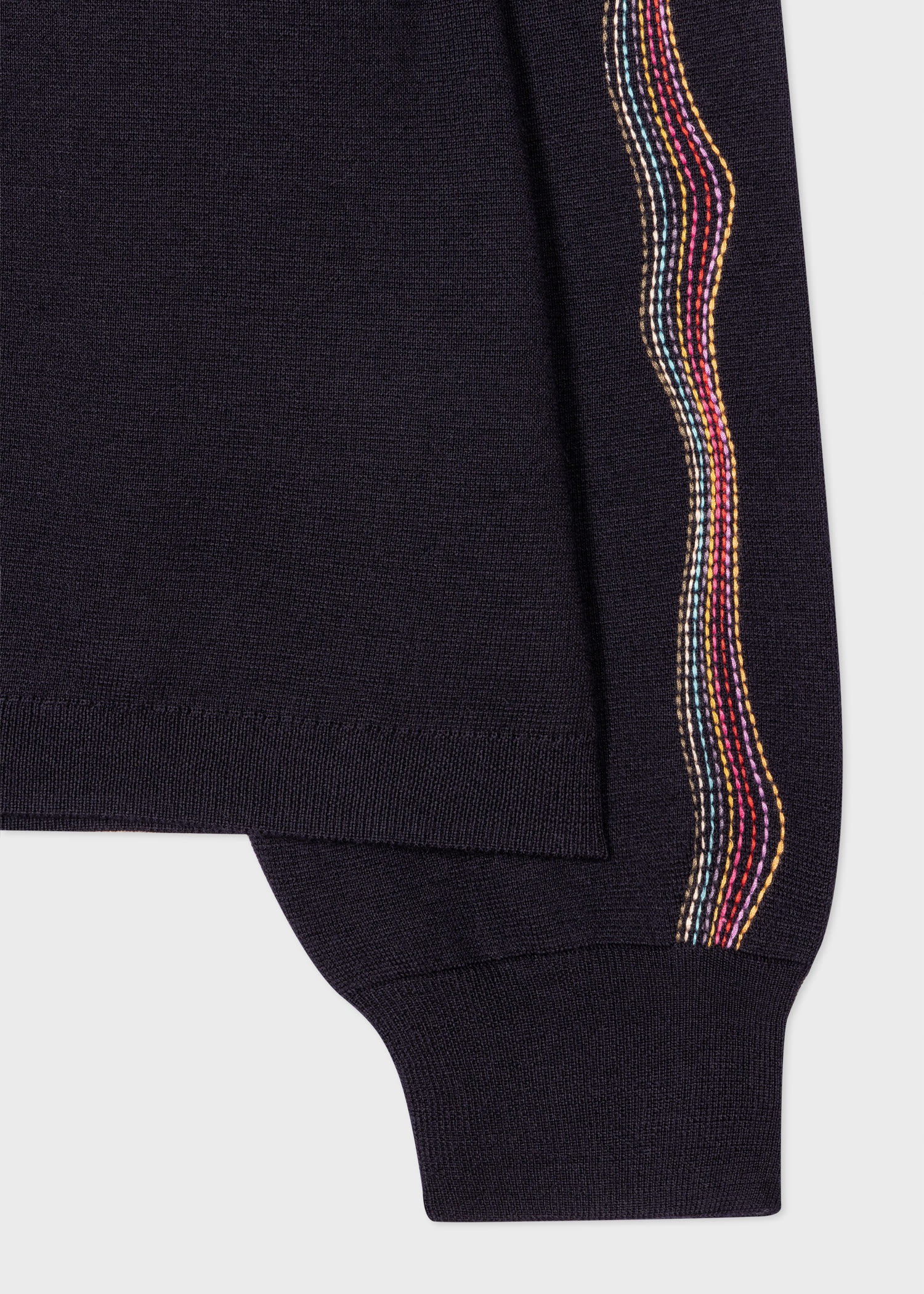 Navy Wool 'Swirl' Sweater - 2