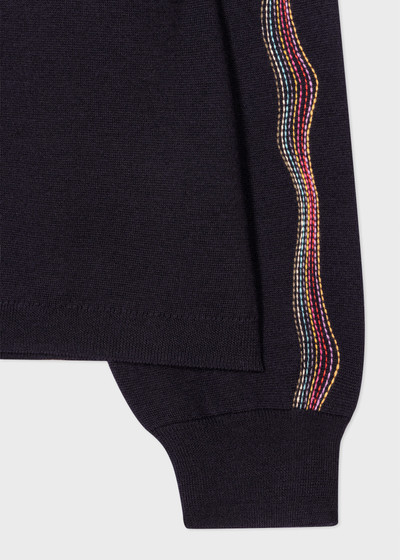 Paul Smith Navy Wool 'Swirl' Sweater outlook