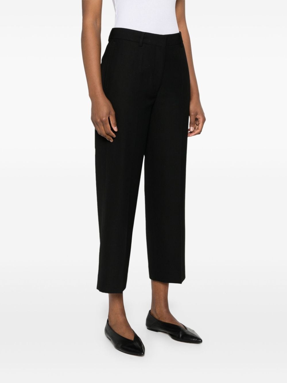 pressed-crease cropped trousers - 3