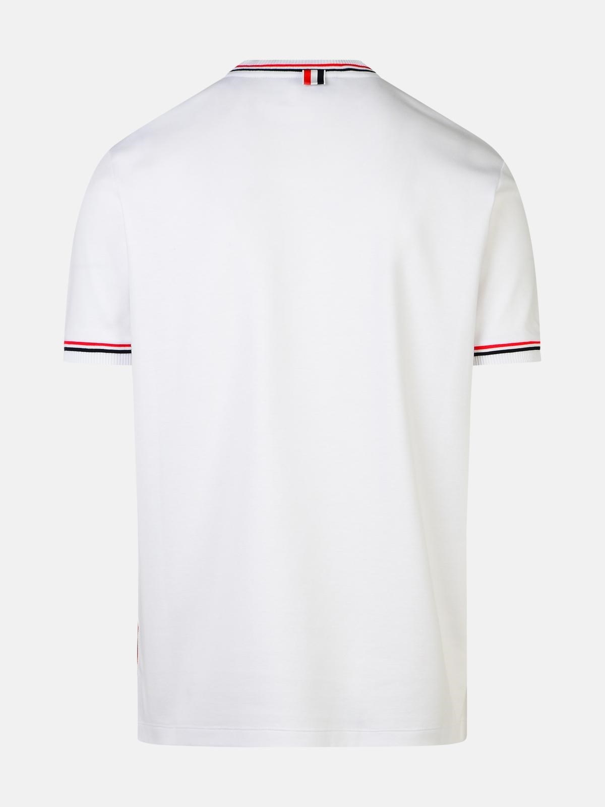 Thom Browne 'MILANO' WHITE COTTON T-SHIRT | lungolivigno
