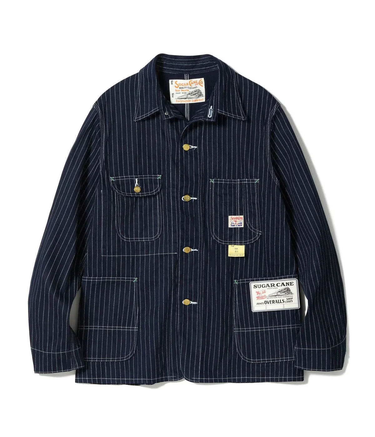 SC15658 9oz Wabash Striped Work Coat - 1