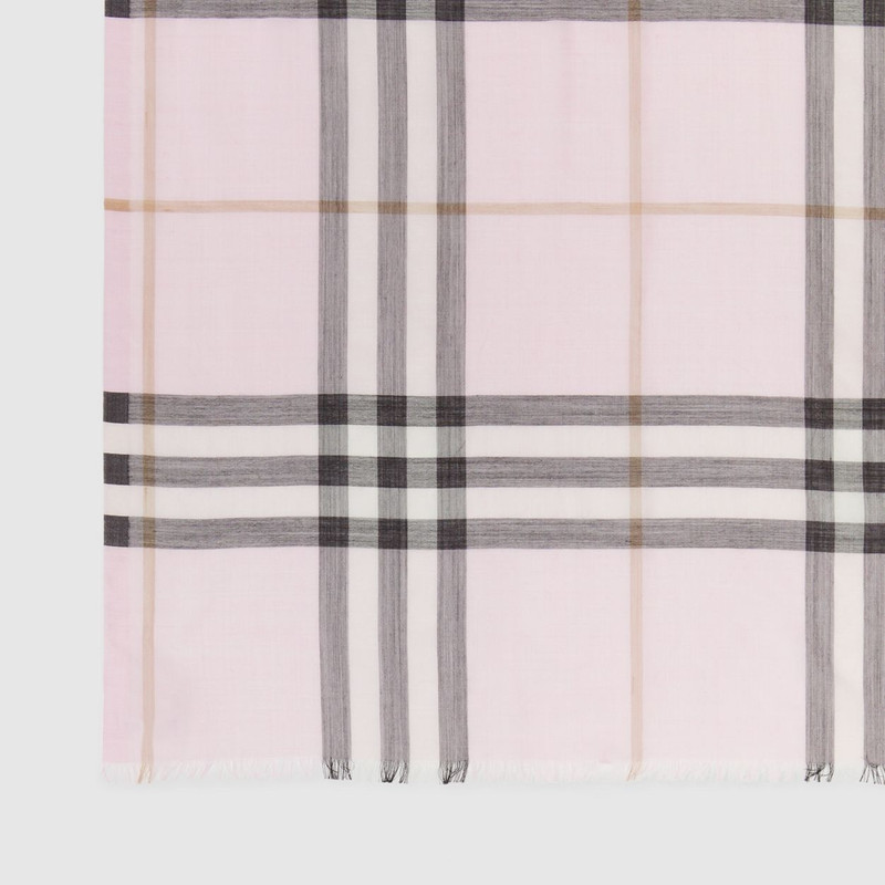 Burberry Lightweight Check Wool Silk Scarf outlook