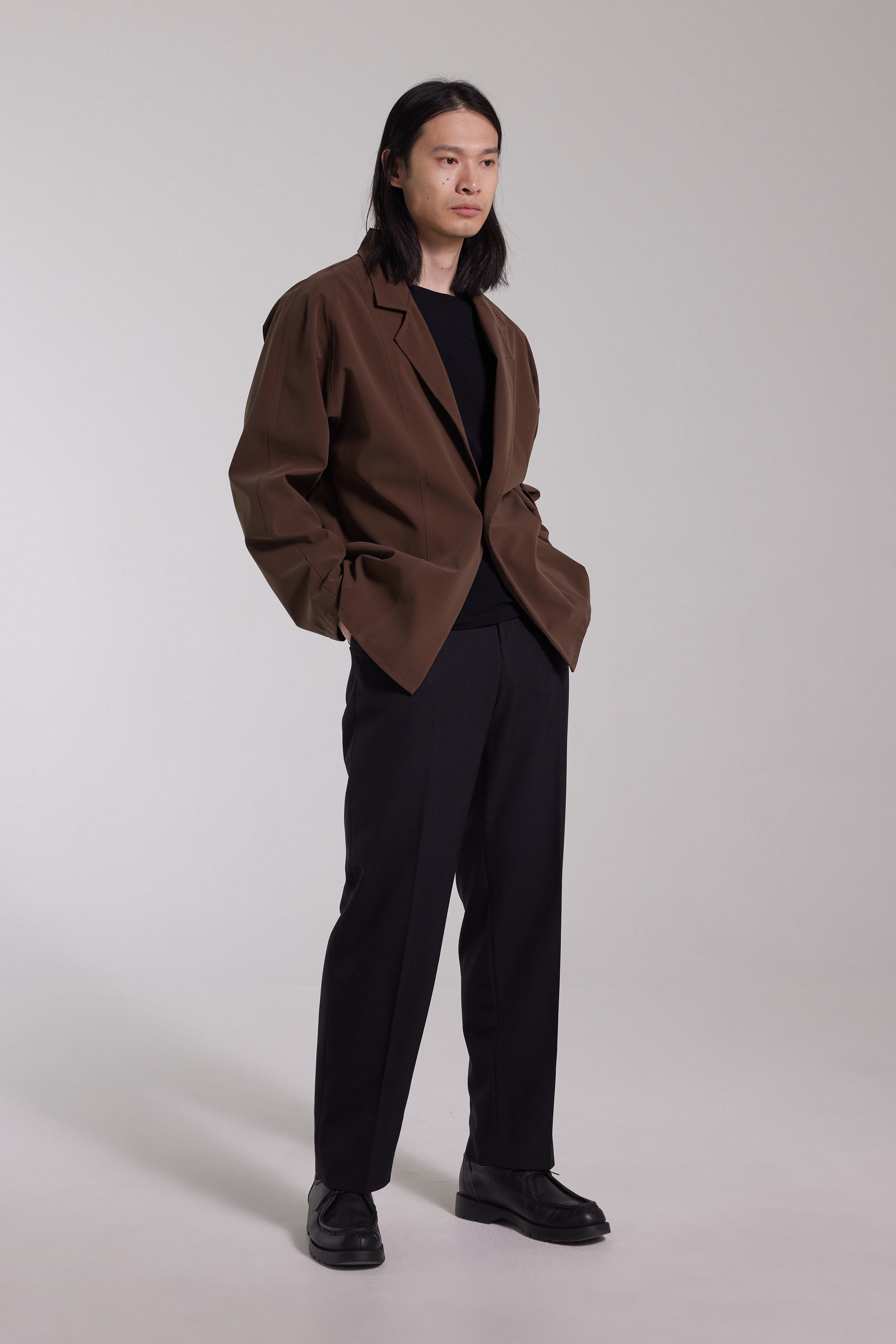 Moberg Matte Blazer Dark Brown - 1