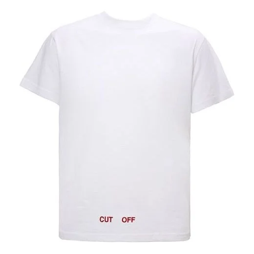 Off-White Minimalistic Back Alphabet Logo Short Sleeve Version White OMAA002F161850520188 - 1