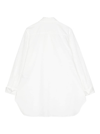 Yohji Yamamoto pussy-bow cotton shirt outlook