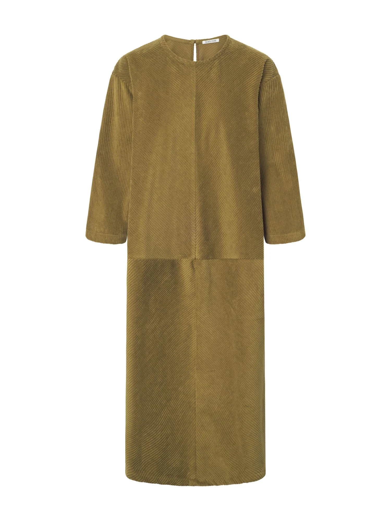 CORDUROY RADIANT DRESS - OLIVE - 1