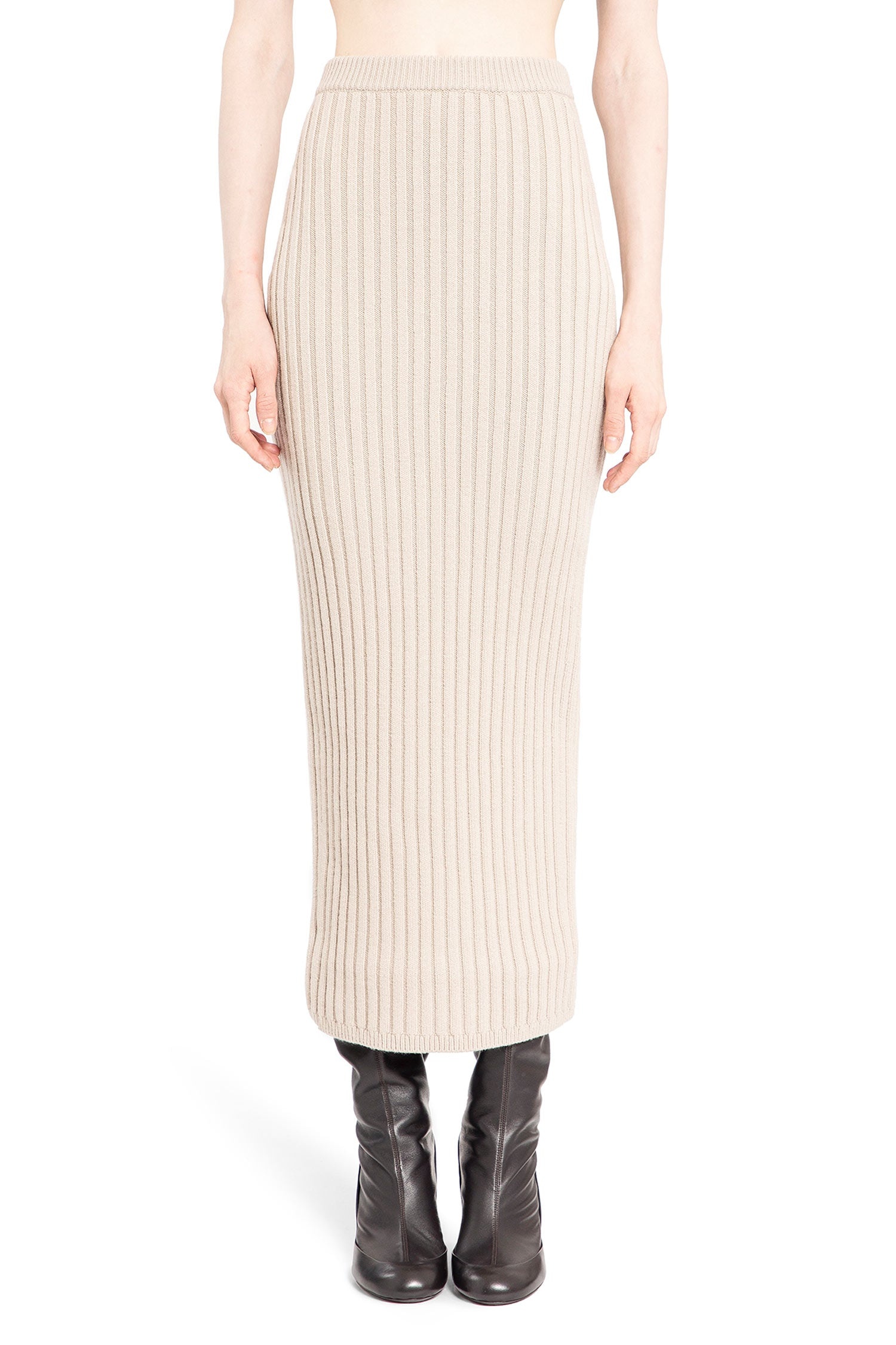 Wool-And-Cashmere-Knit-Skirt - 1