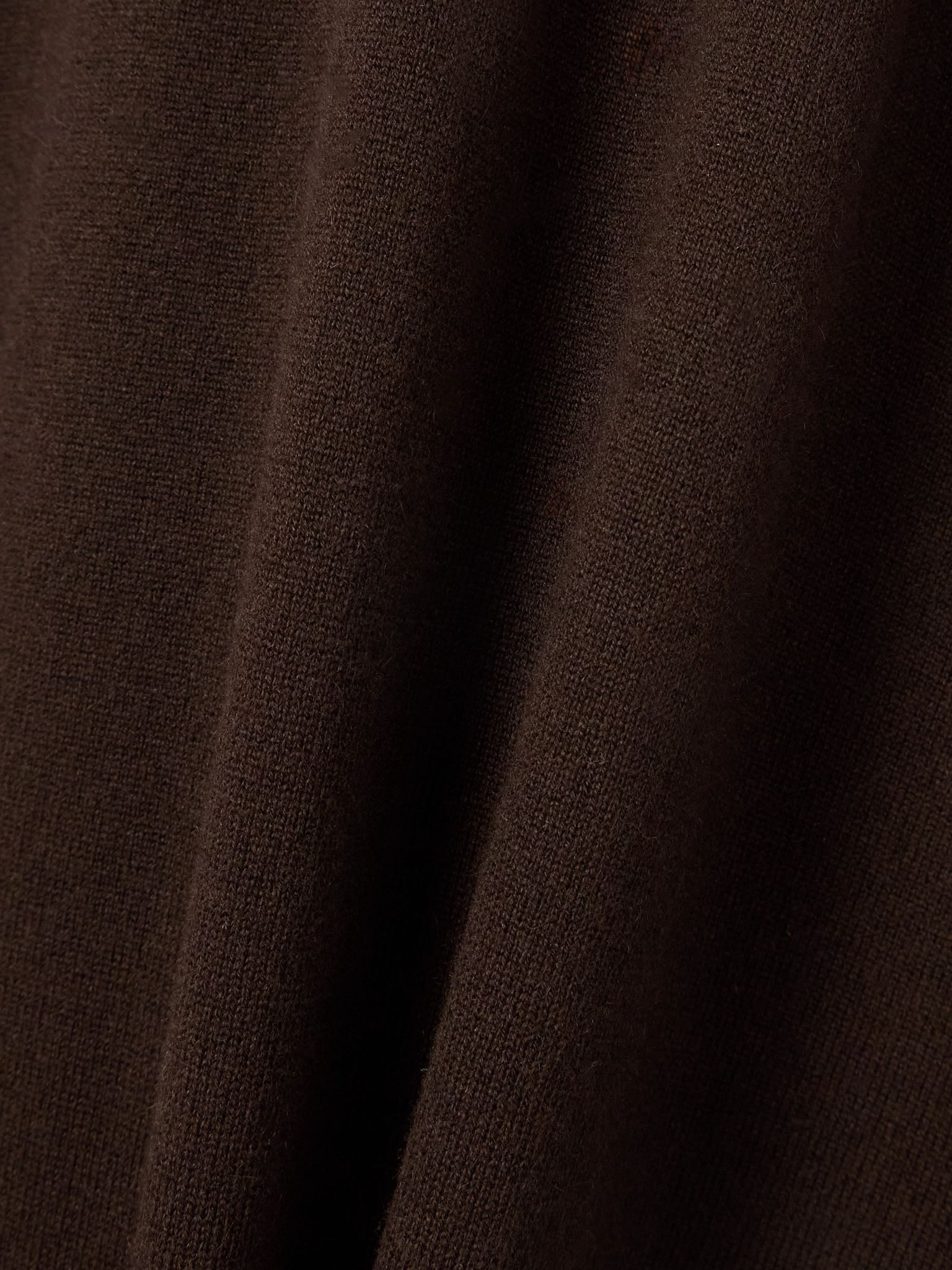Turtleneck cashmere maxi dress Dark brown - 4