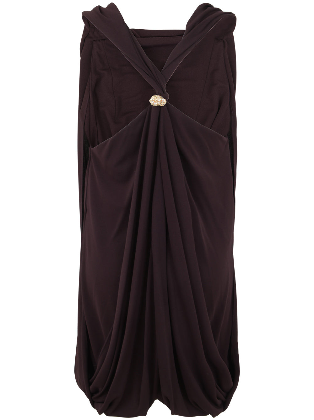 Lanvin Women Knee Scarf Dress Twisted Back - 6