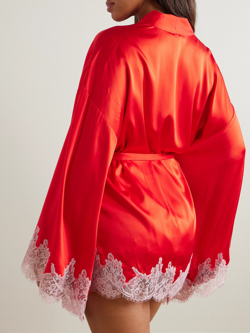 SKIMS Valentine's Day Silk Lace Robe outlook