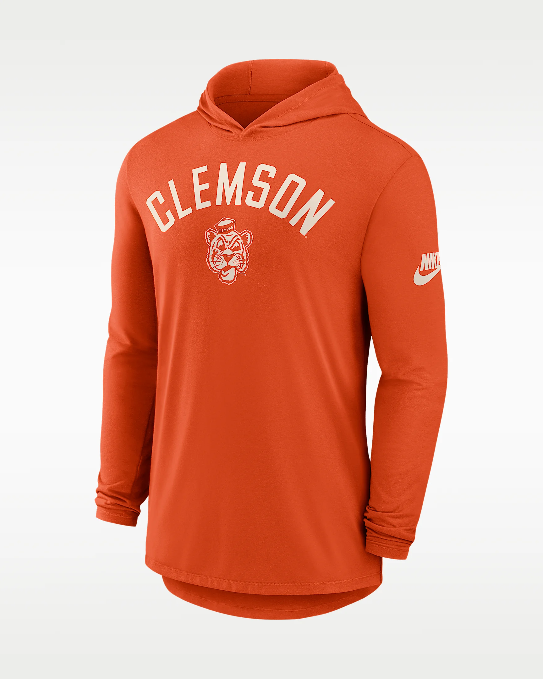 Clemson Legacy Arch Men's Nike Dri-FIT College Long-Sleeve Hooded T-Shirt - 1