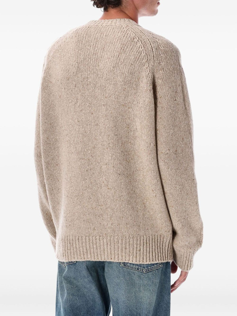A.P.C. raglan-sleeve speckled sweater outlook