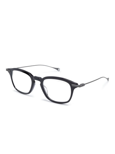 DITA square-frame logo-print glasses outlook