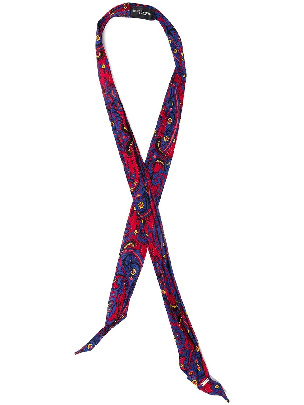 paisley-print silk scarf - 1