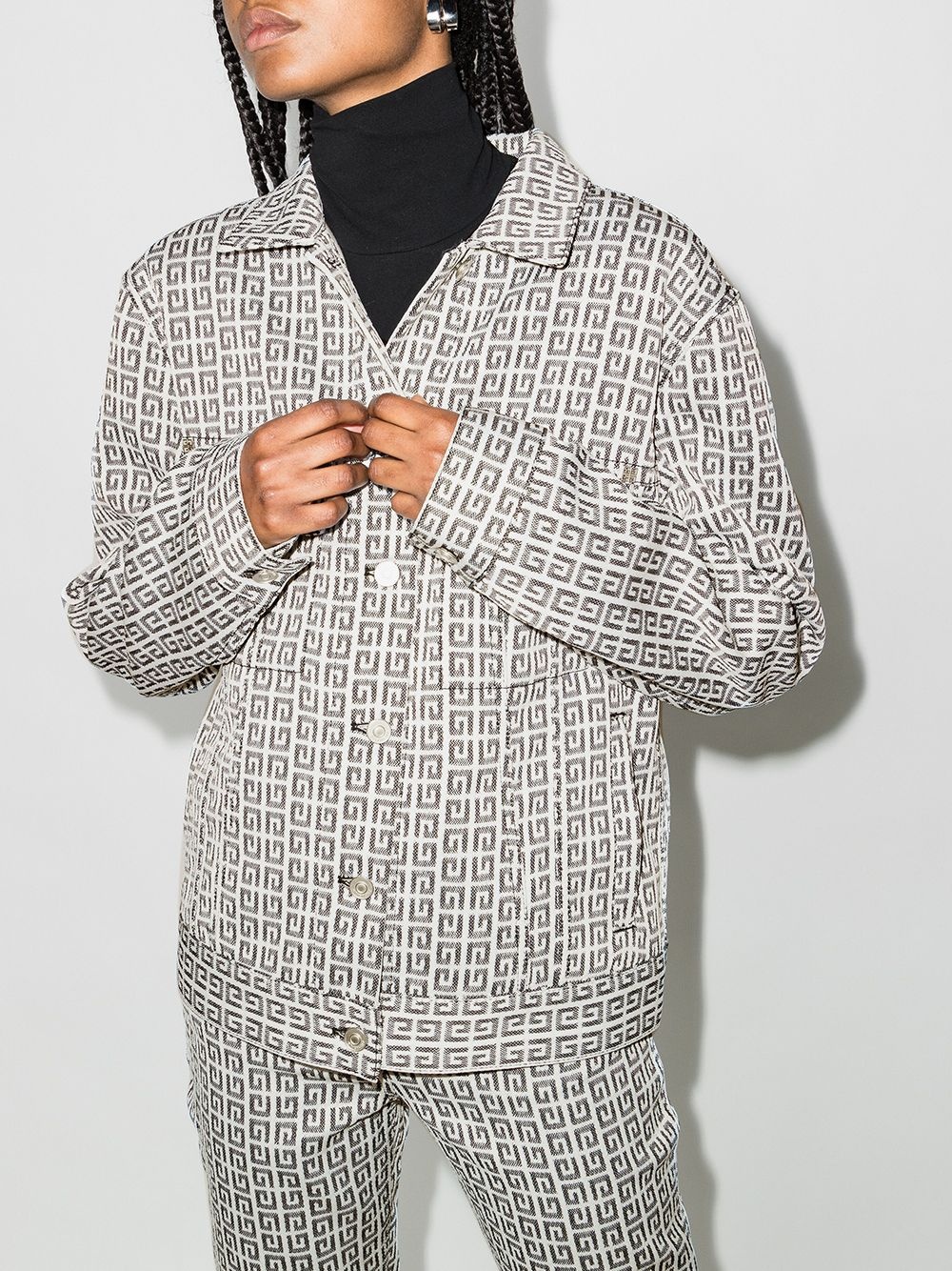 4G jacquard denim jacket - 2
