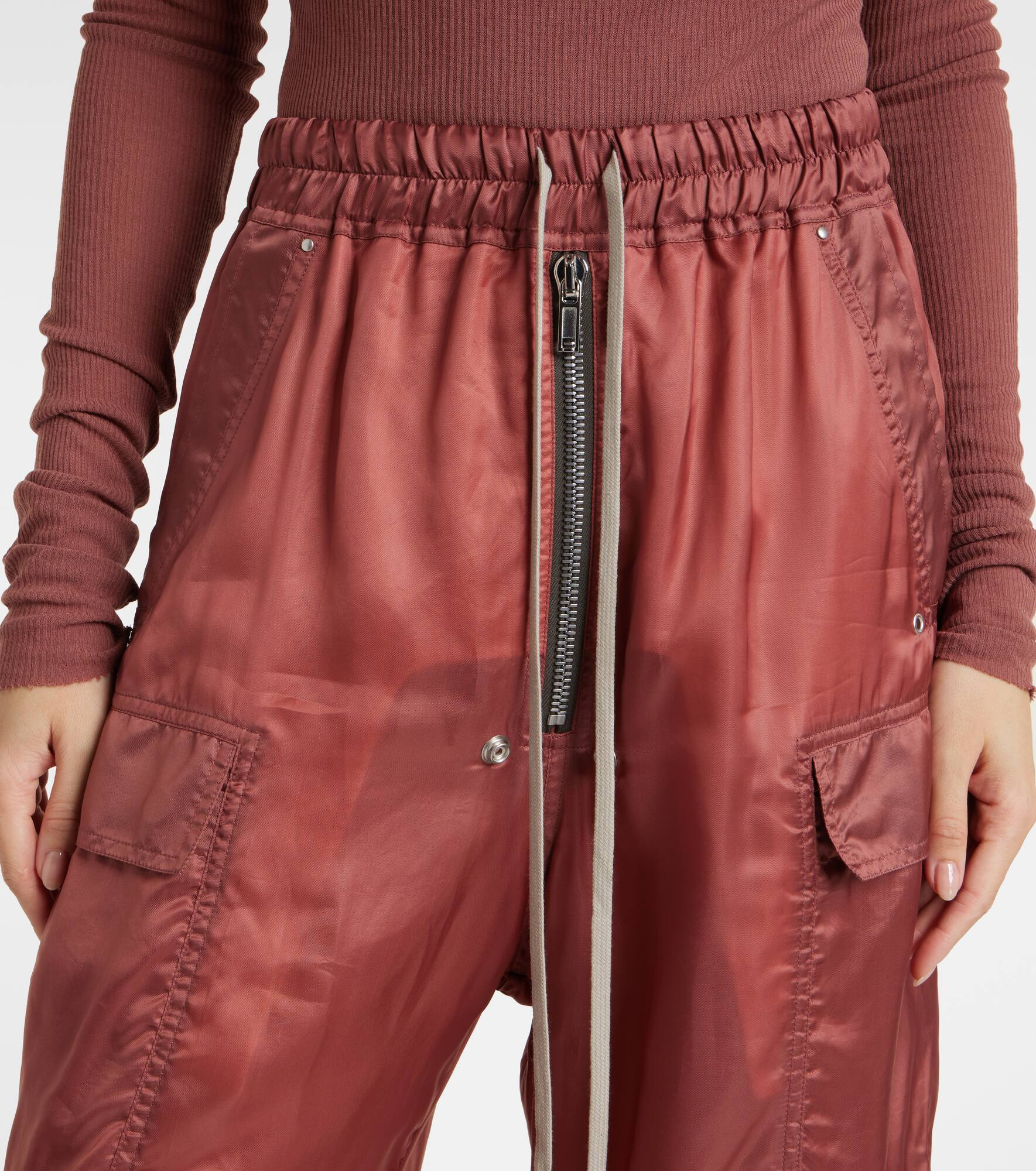 High-rise cargo pants - 4