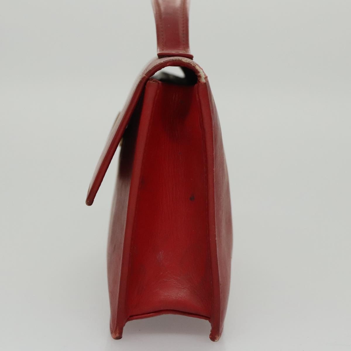CELINE Mini Hand Bag Leather Red - 3