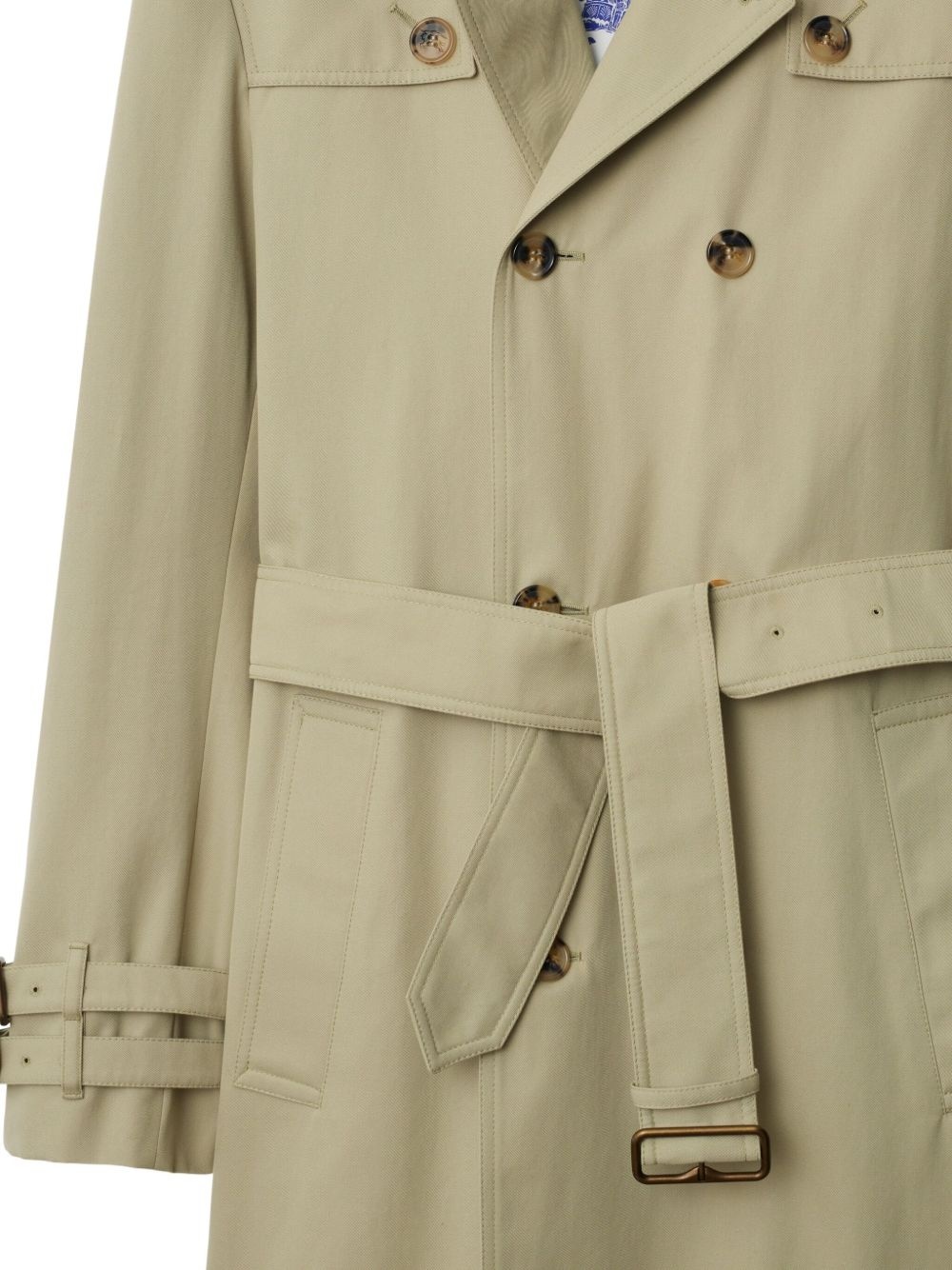 mid-length trench coat - 5
