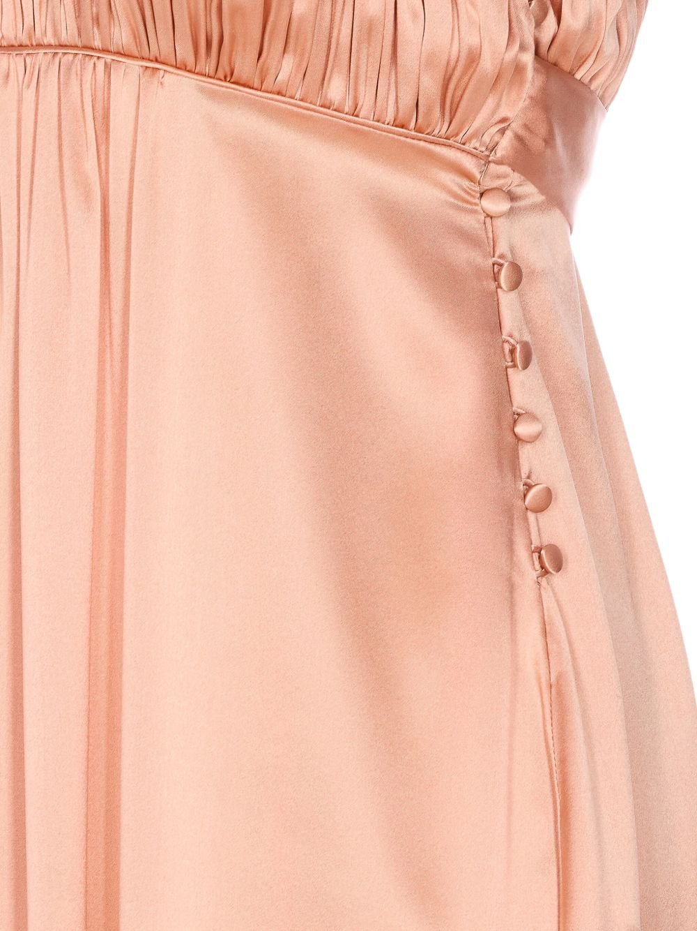 sleeveless ruched midi dress - 4