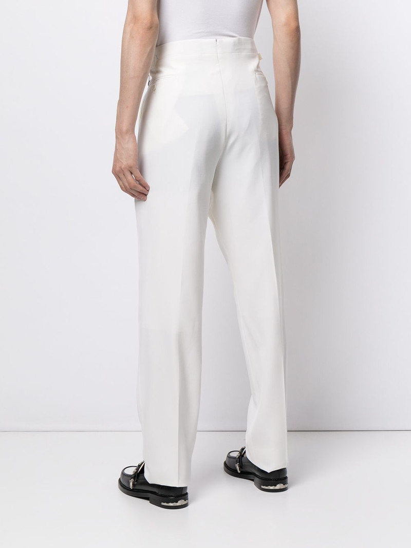 double-pleat high-waisted trousers 4