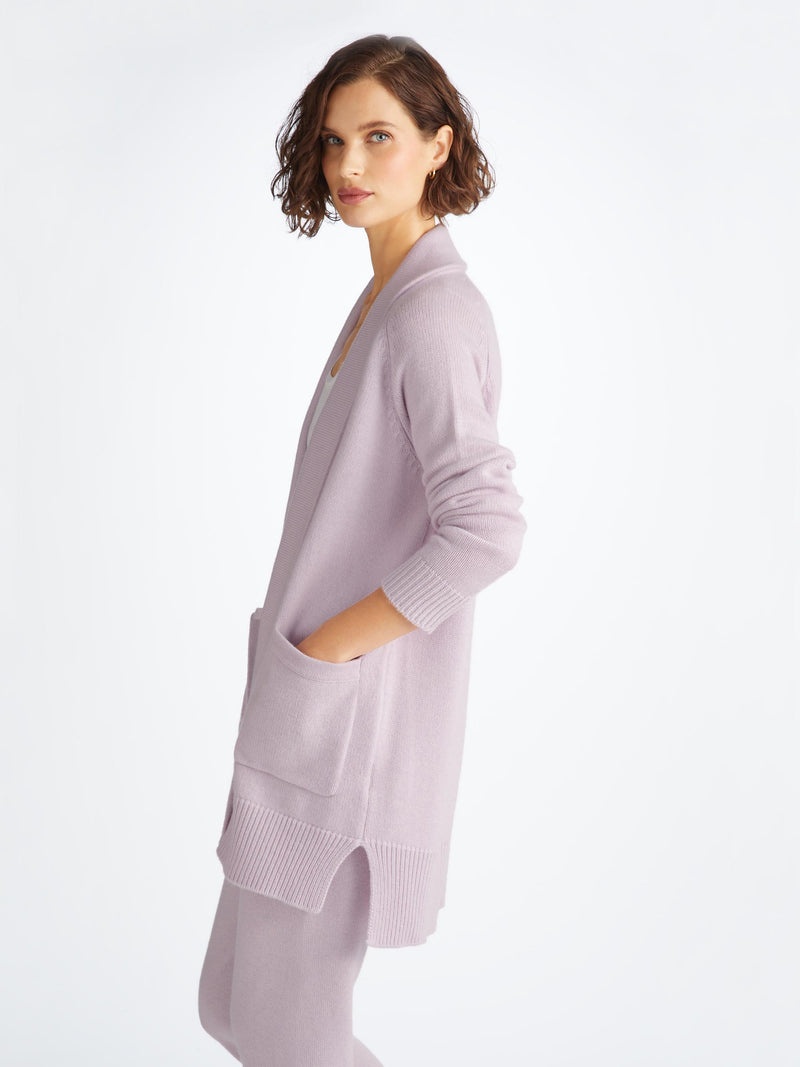 Women's Cardigan Nina Cashmere Lilac - 3