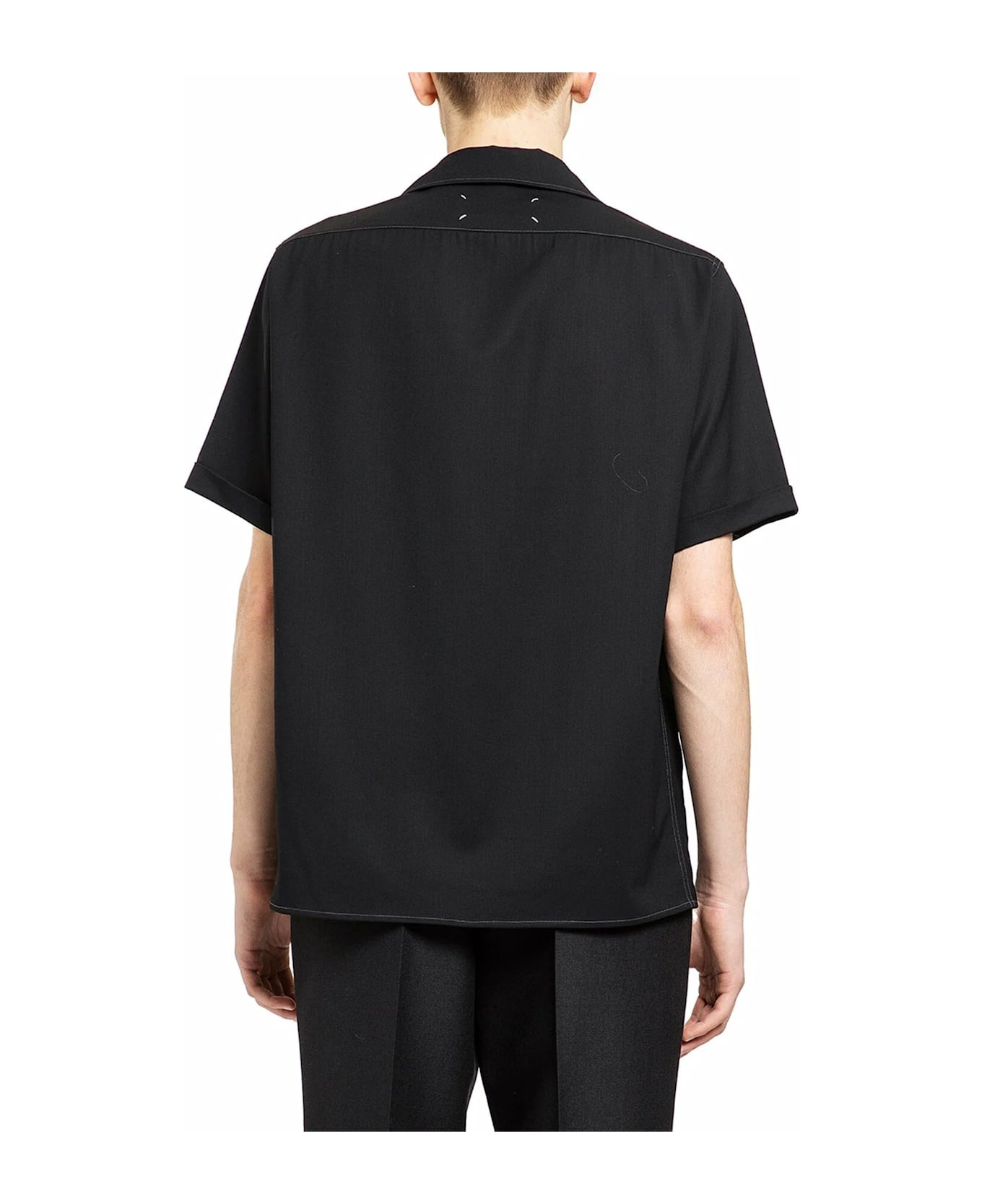 Short-sleeve Wool Shirt - 3