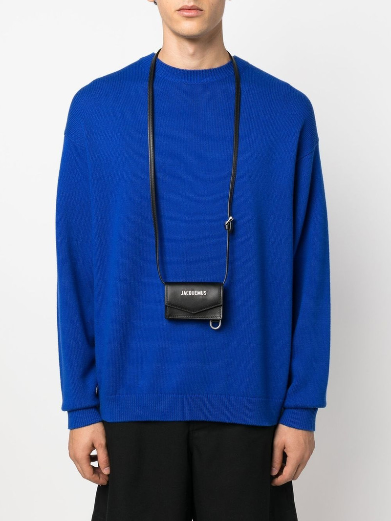 JACQUEMUS envelope-design leather bag outlook