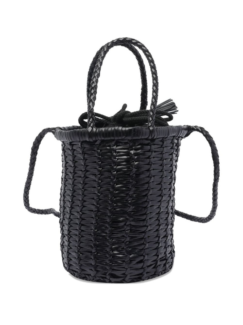 DRAGON DIFFUSION braided leather bucket bag outlook