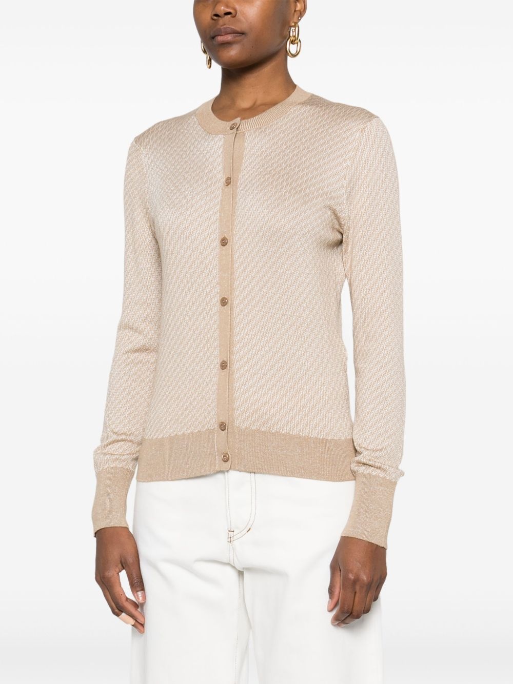 FF-jacquard cardigan - 3