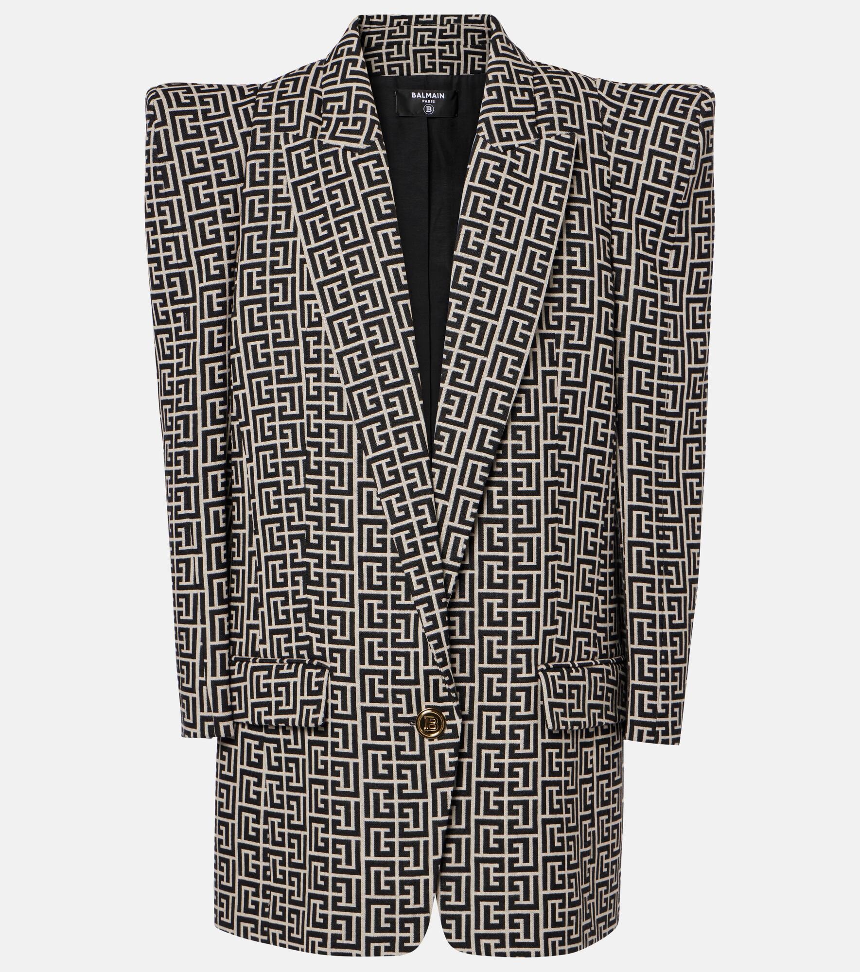Balmain Monogram wool blazer mytheresa REVERSIBLE