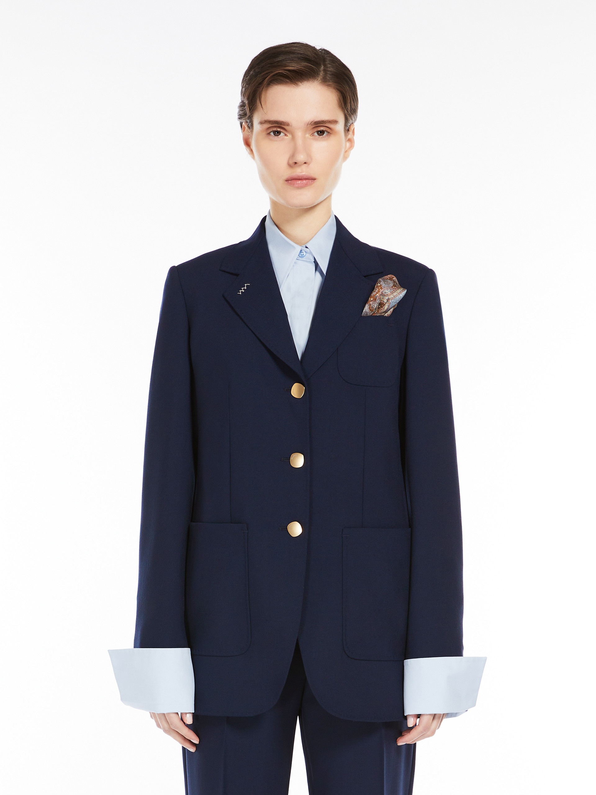 FARAONE Wool and mohair canvas blazer - 3