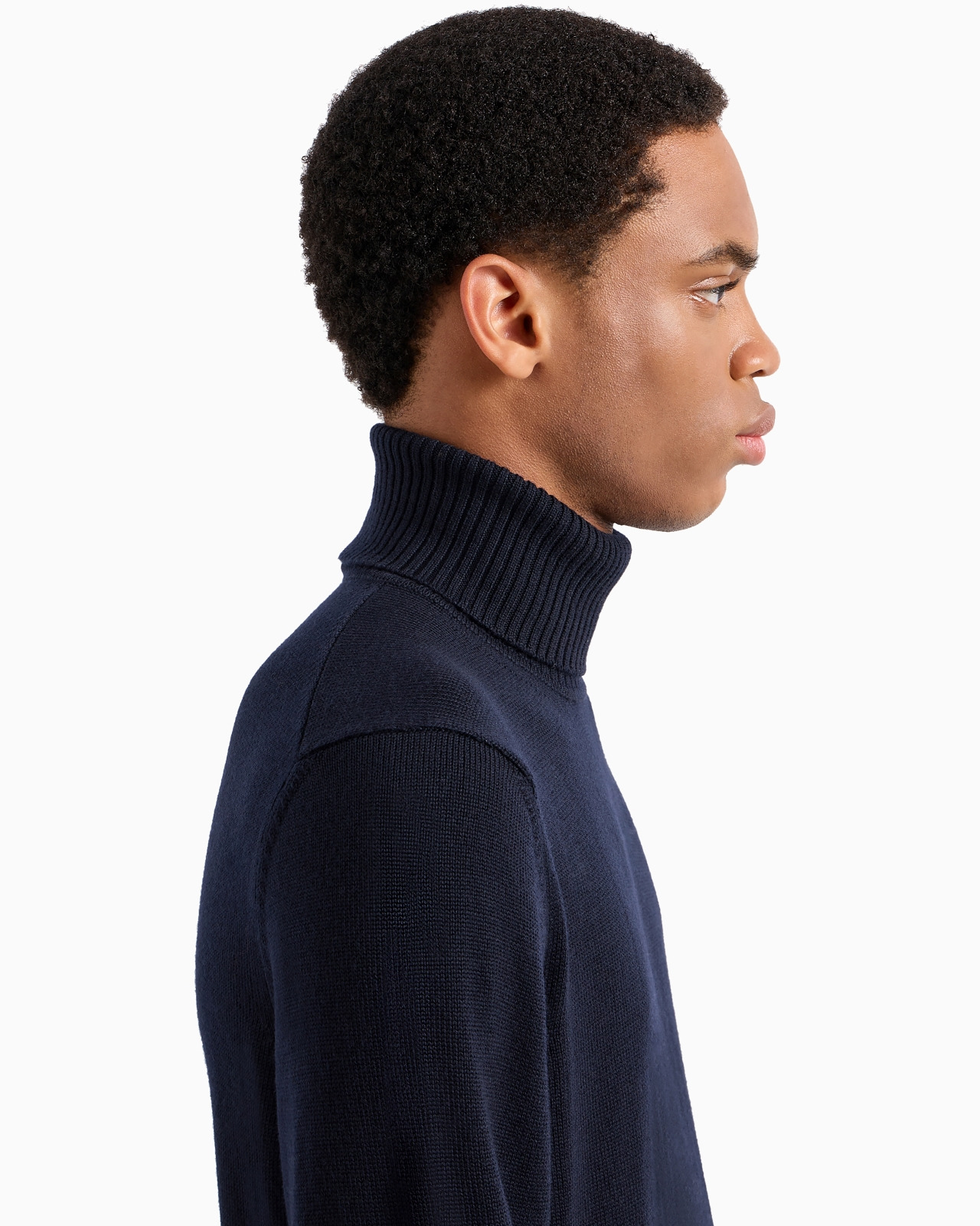 Virgin-wool, regular-fit mock-neck jumper - 5