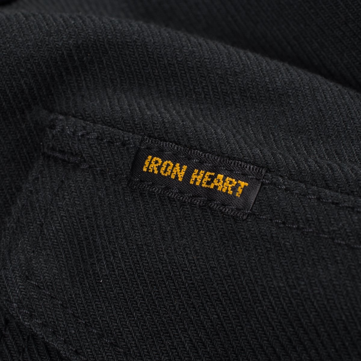 IHSH-235-BLK 13oz Military Serge Western Shirt - Black - 8