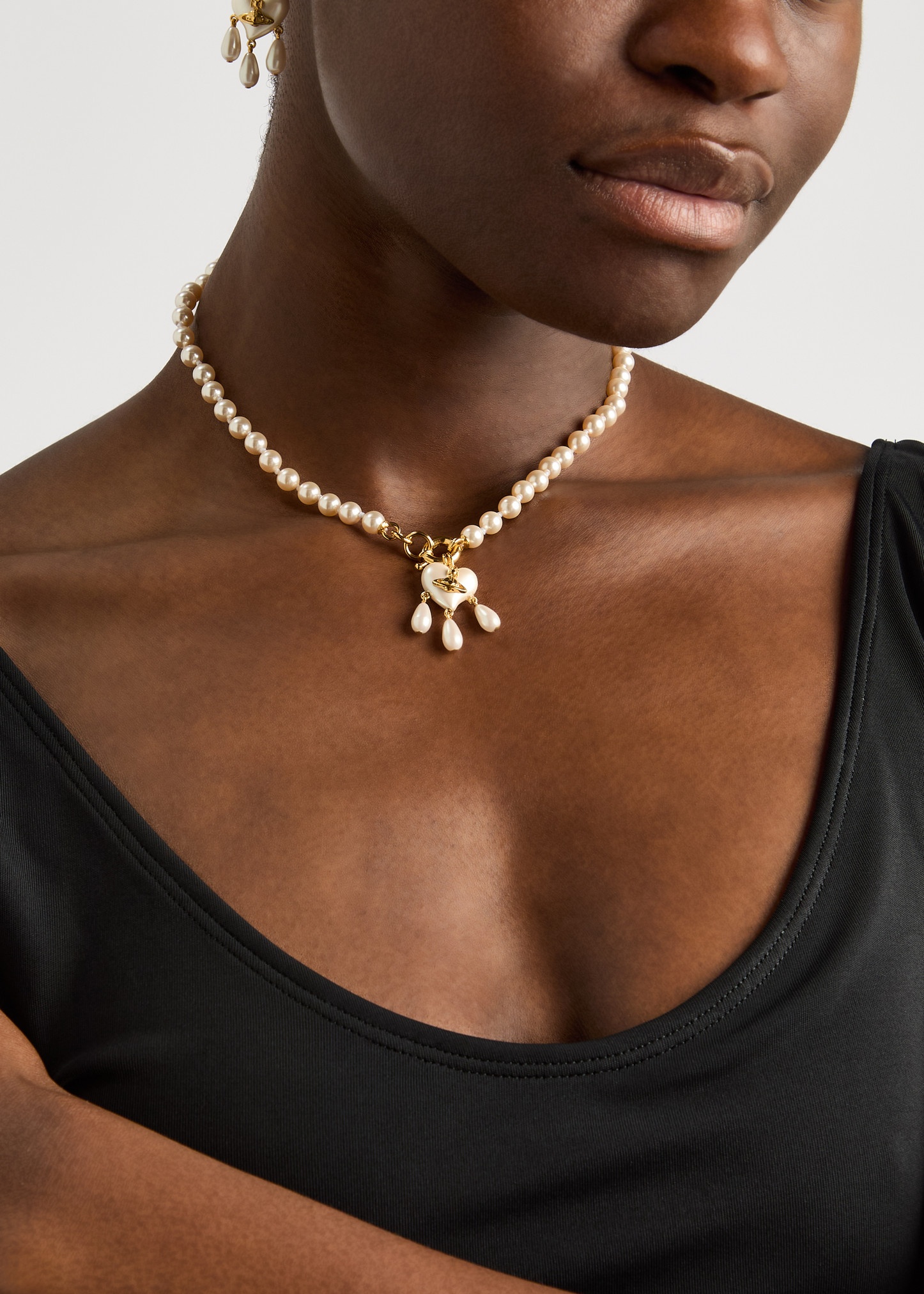 Sheryl faux pearl necklace - 2
