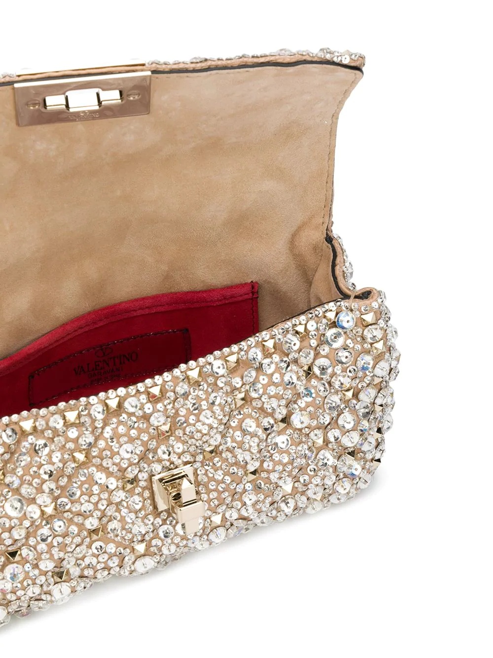 crystal-embellished Rockstud spike bag - 5