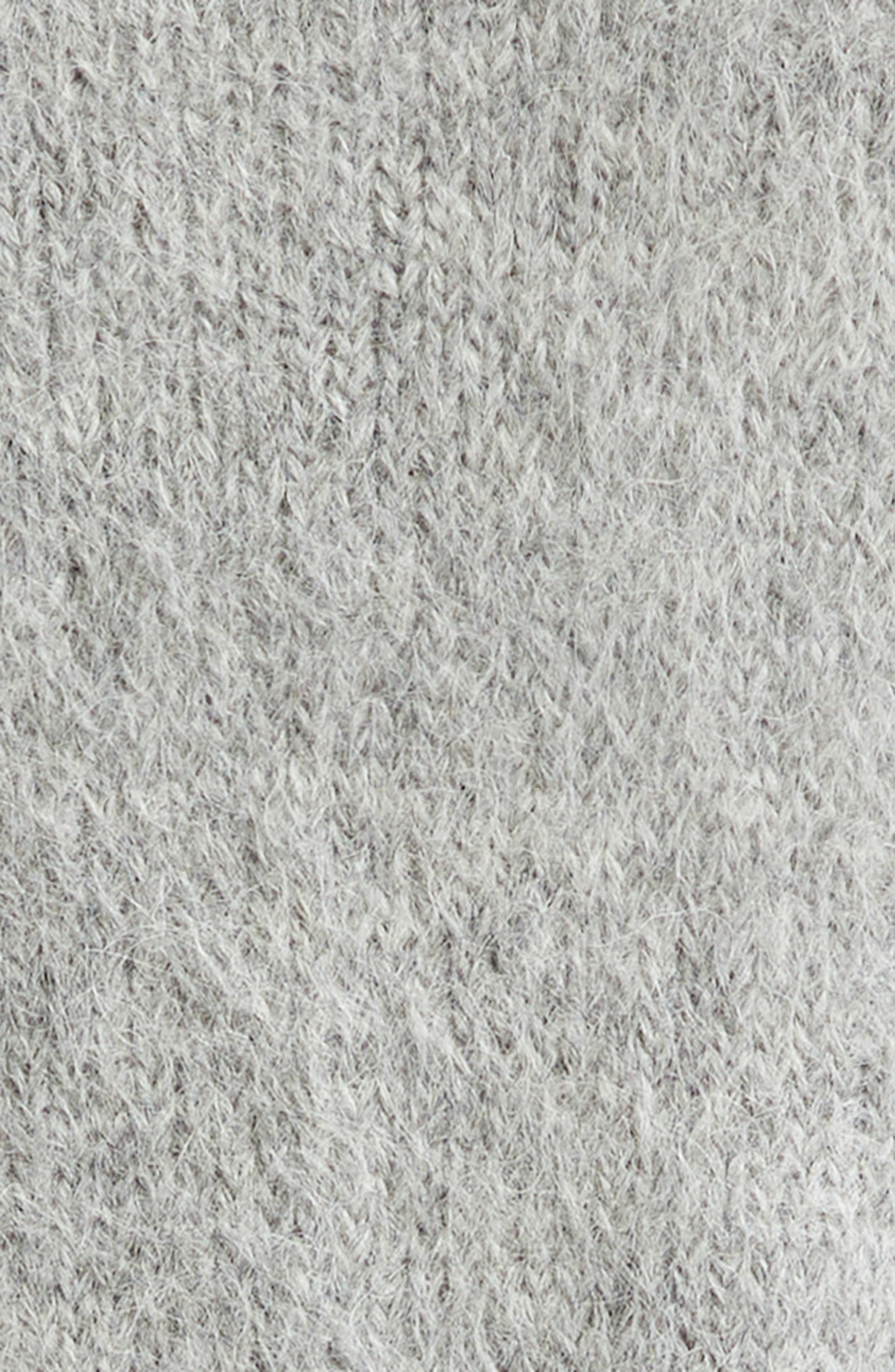 The Elder Statesman Thistle Alpaca Blend Cardigan in 50 Light Grey at Nordstrom - 6