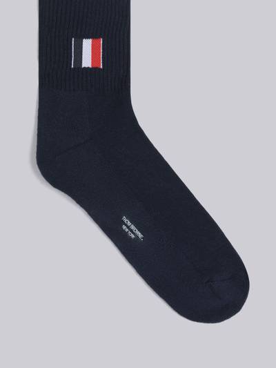 Thom Browne Cotton Intarsia Stripe Athletic Mid Calf Socks outlook