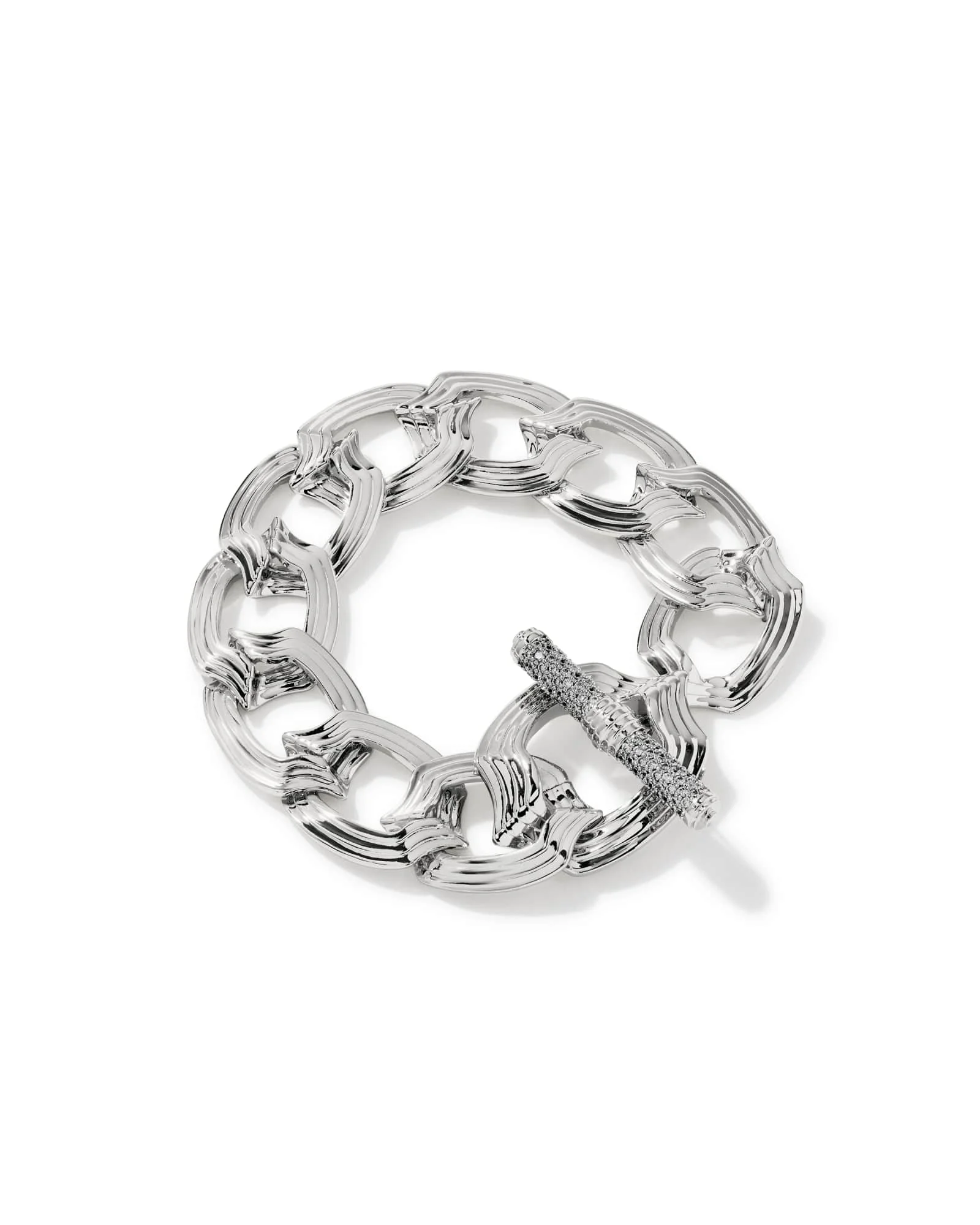 Nova Silver Link and Chain Bracelet - 1