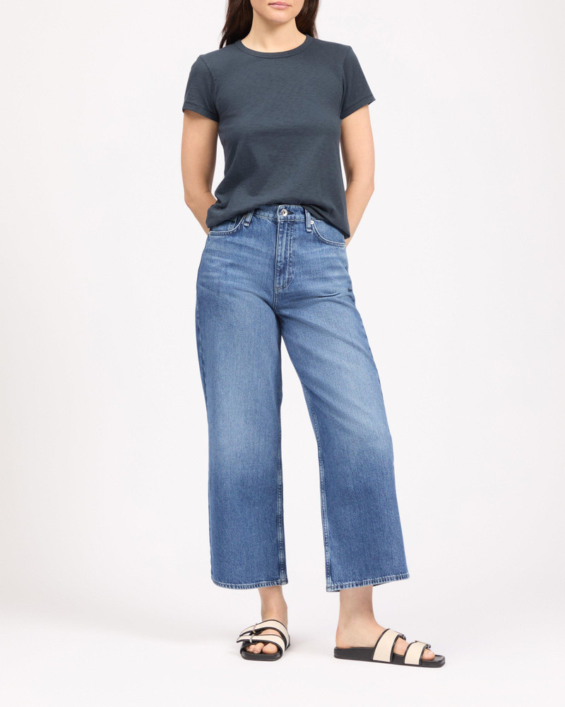 Annie Ankle Wide-Leg Jean High-Rise in Lightweight Rigid Denim 1