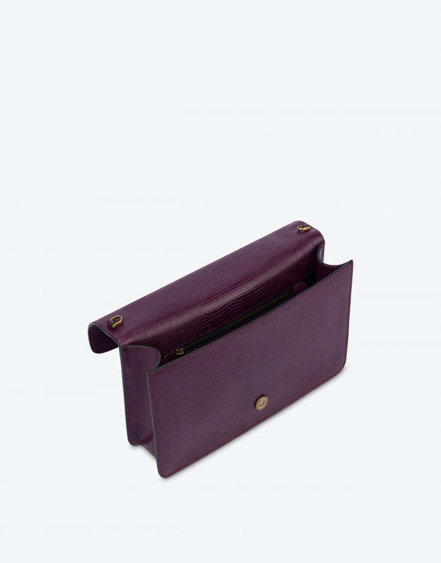 TEGU LIZARD-PRINT BAROQUE BUCKLE CLUTCH - 3