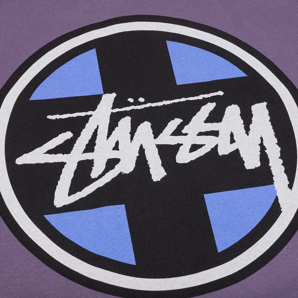 CROSS DOT PIGMENT DYED TEE - GRAPE - 4