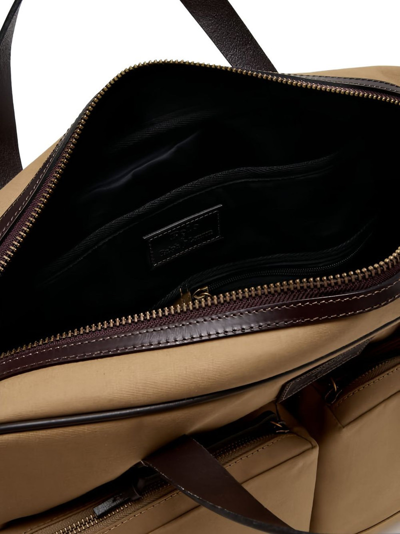 leather-trimmed laptop bag 5